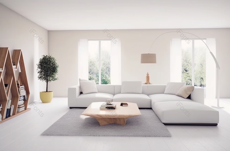 实拍白色简约干净家装家居客厅,高清,摄影图,摄影图片,图片大全,摄影图免费下载